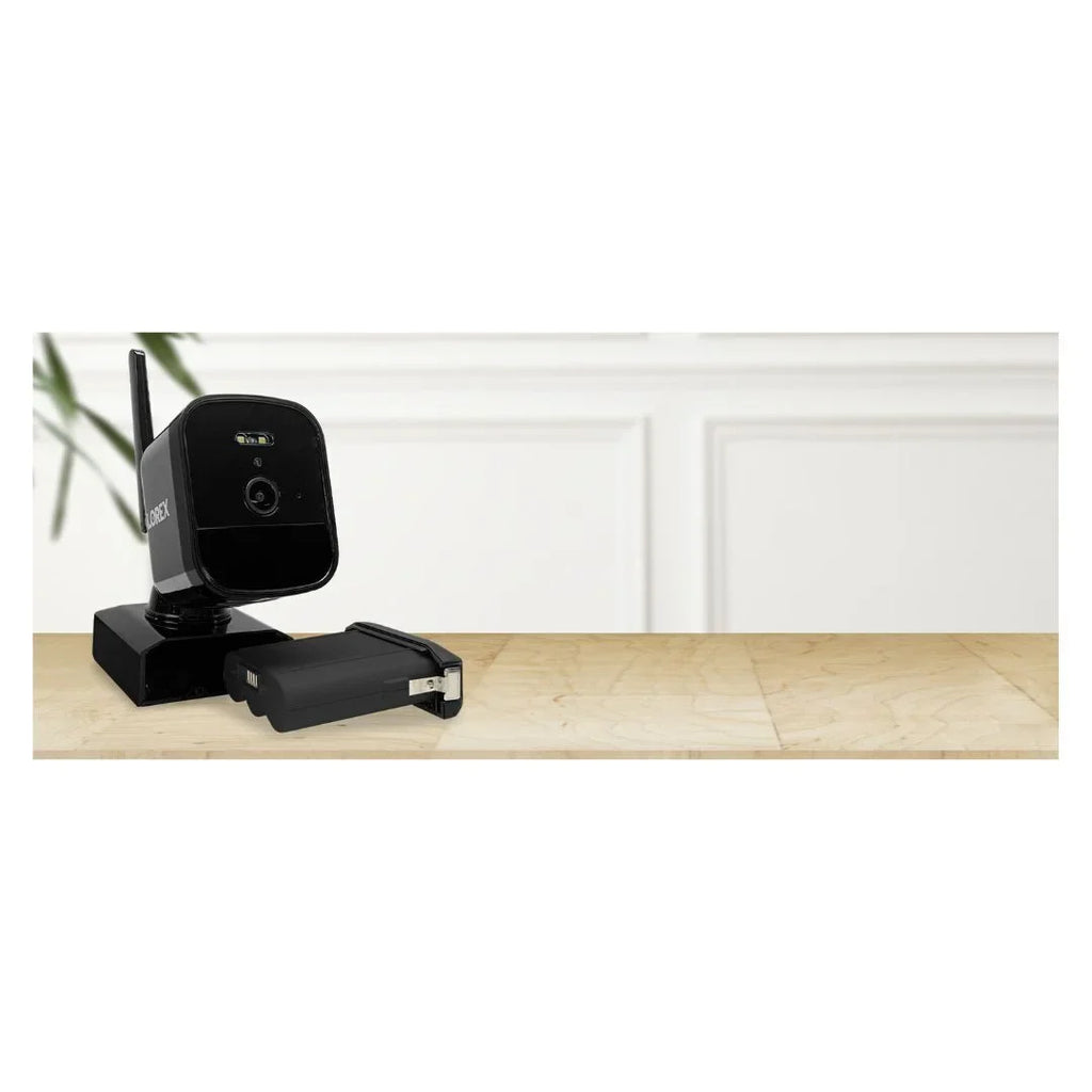 Battery-Operated Four NVR (Black) (4) System Lorex with Cameras 4K