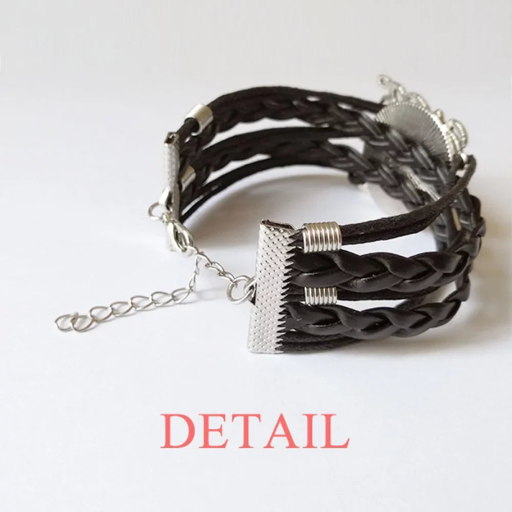Accessory Transgender Leather LGBT Wristband Trans Knitting Bracelet Support Love Twisted Man Rope
