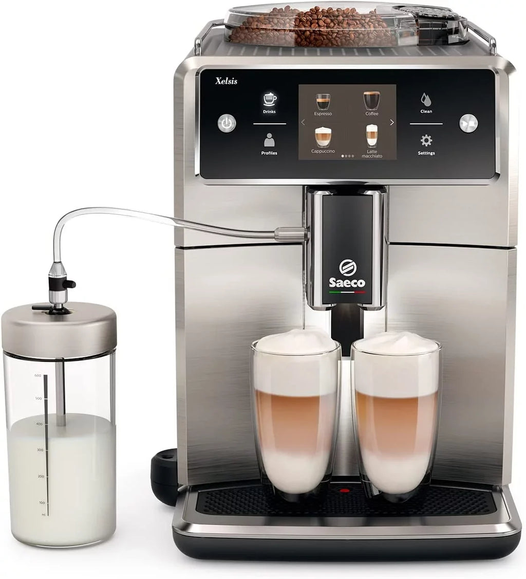 Xelsis Super Automatic Espresso Machine, Steel Stainless (SM7685/04) Saeco
