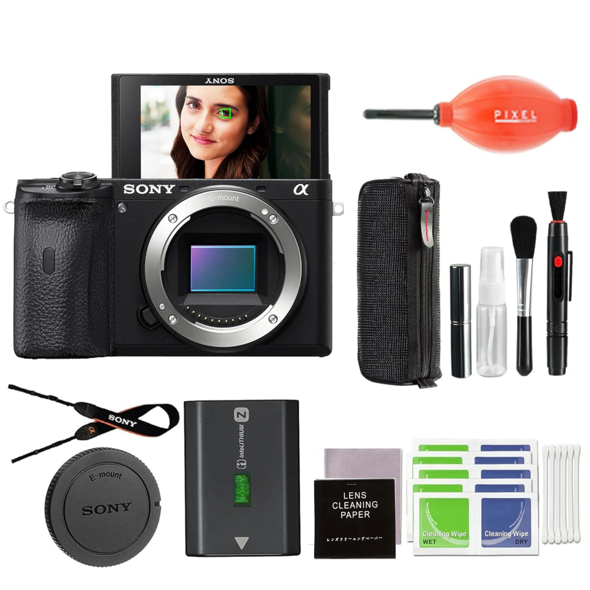 Alpha Accessories Bundle Sony 6600 a6600 | Digital Sony Advanced Camera with Pixel Mirrorless