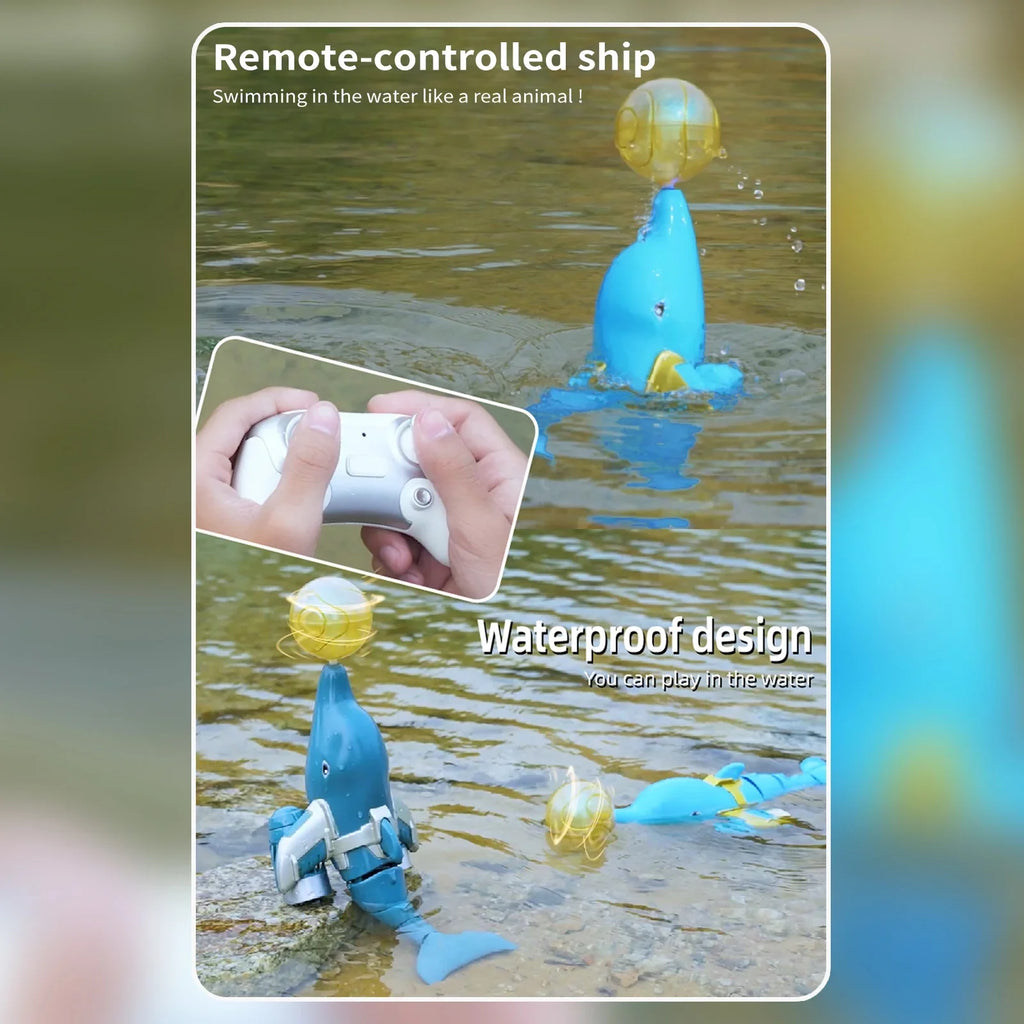 River Toy Boat /one Animal Boat Toy Kids Head Pool Remote Head Waterproof Ball Animal Pool boat,Demo Remote Dolphin Boat Head Water Click Water Water Remote Kids Waterproof