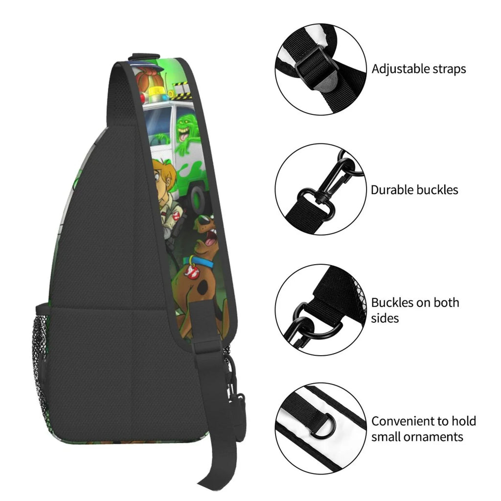 Travel For Sling Bag Daypack Crossbody Men Scooby Diagonally Chest Adults Backpack Ghostbusters Bags Women Teen