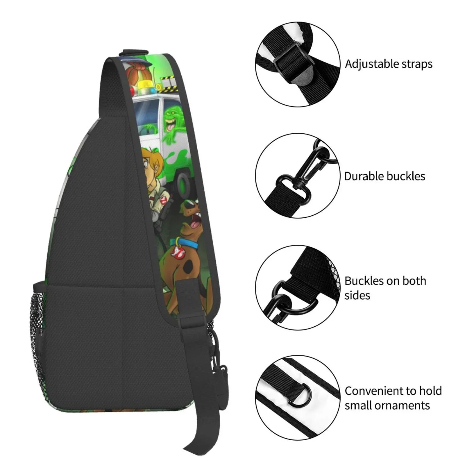 Travel For Sling Bag Daypack Crossbody Men Scooby Diagonally Chest Adults Backpack Ghostbusters Bags Women Teen