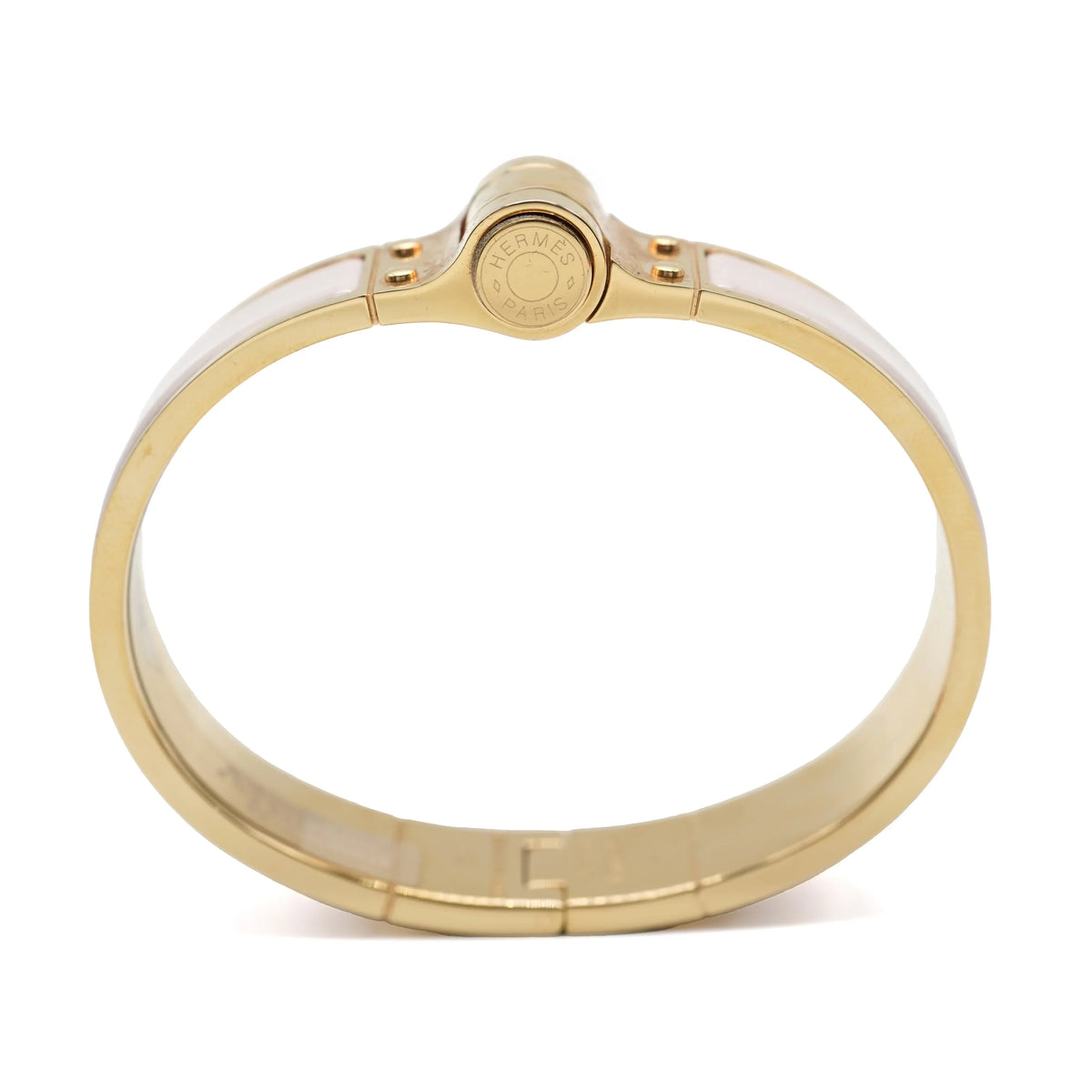Uni Hermes Bracelet Candeur Hinged Rose Narrow In Charniere Pre-Owned