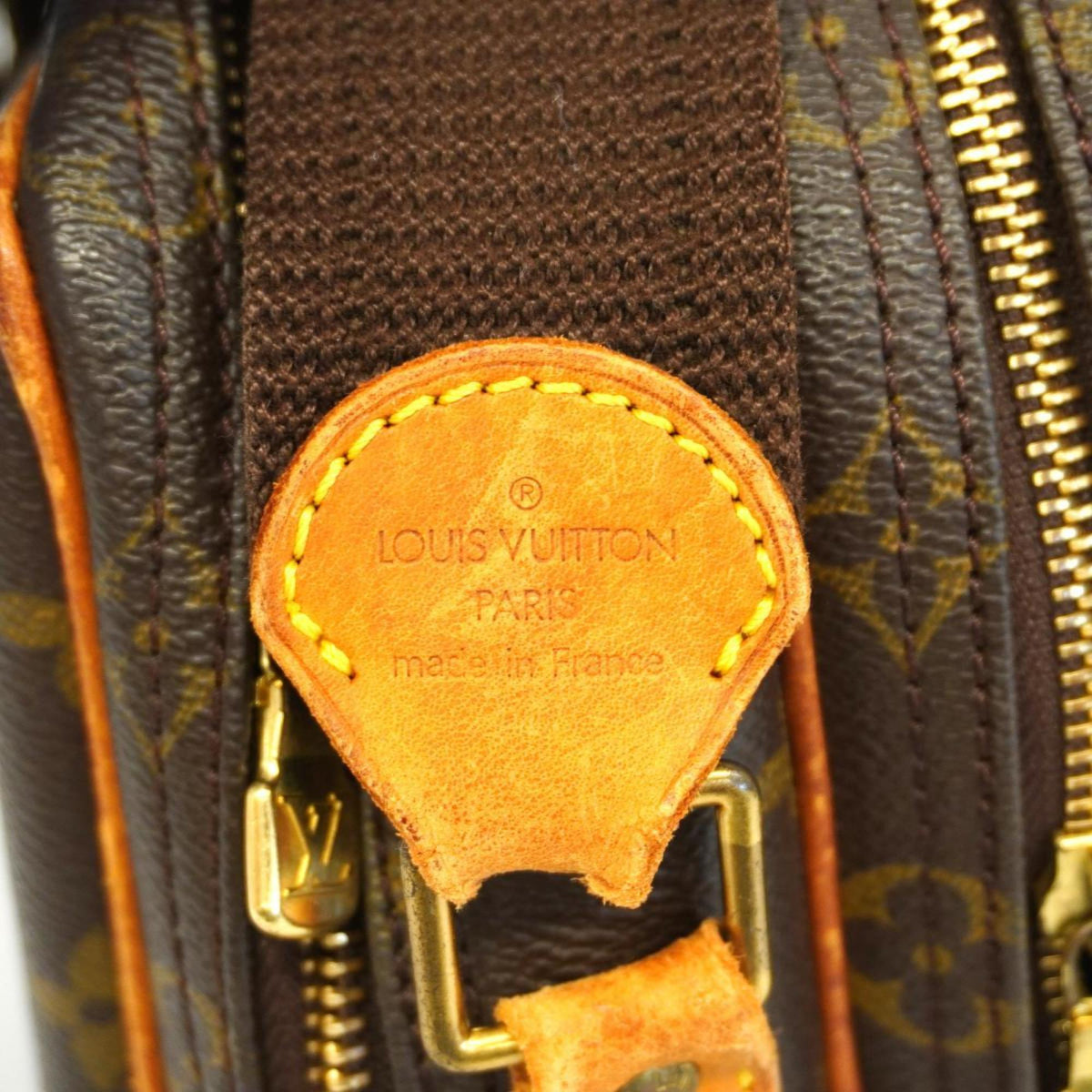 Pre-Owned PM Vuitton M45254 Reporter Monogram (Good) Brown Louis Bag Ladies Shoulder