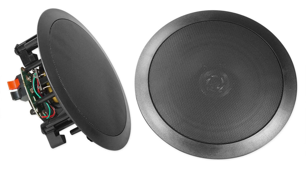 Ceiling Black 6.5" Speakers Theater Home Receiver+4) RX55URIBT Bluetooth