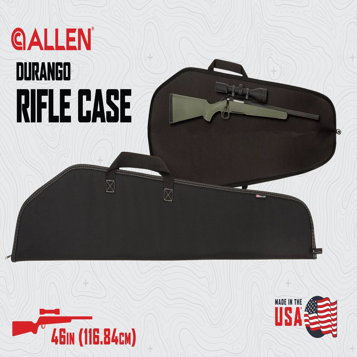 Durango 46" Case, Rifle Company Soft Black, Polyester, 602-46 Allen