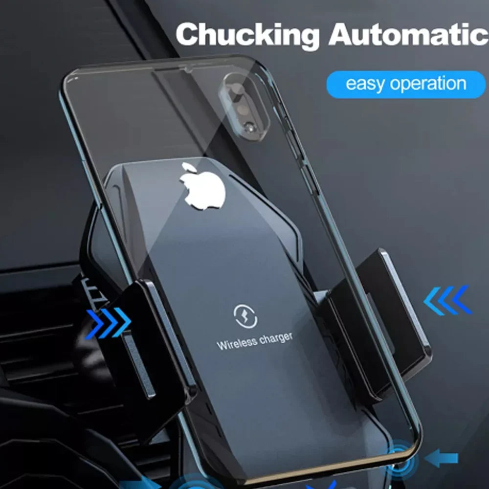 LG, Car iPhone, Air Sensor Wireless Phone Compatible Samsung, Windshield Smart Clamping Car Google, 10W Mount, Dashboard Auto Saoqi Charger, for etc Vent Holder