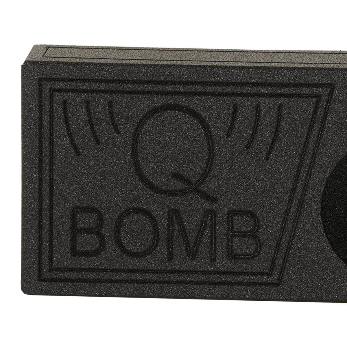 Black Pack) (2 Subwoofer Spray Vented Box QPower with 10" QBomb Bedliner Single
