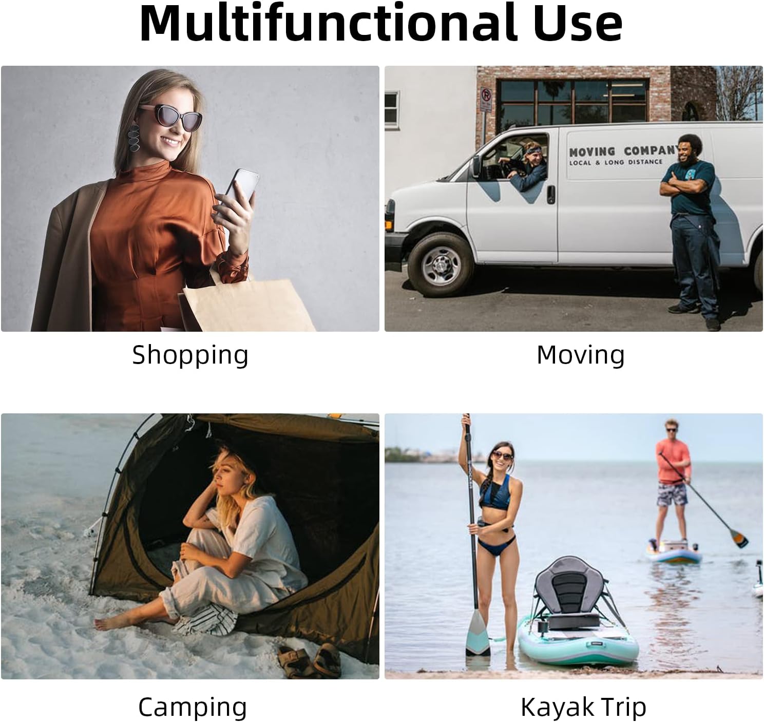 Boat, Kayak 120L Boat, for Boat Kayak WOVTE Inflatable Storage Fishing Rubber Bag, Large Kayak Foldable Accessories Boat,