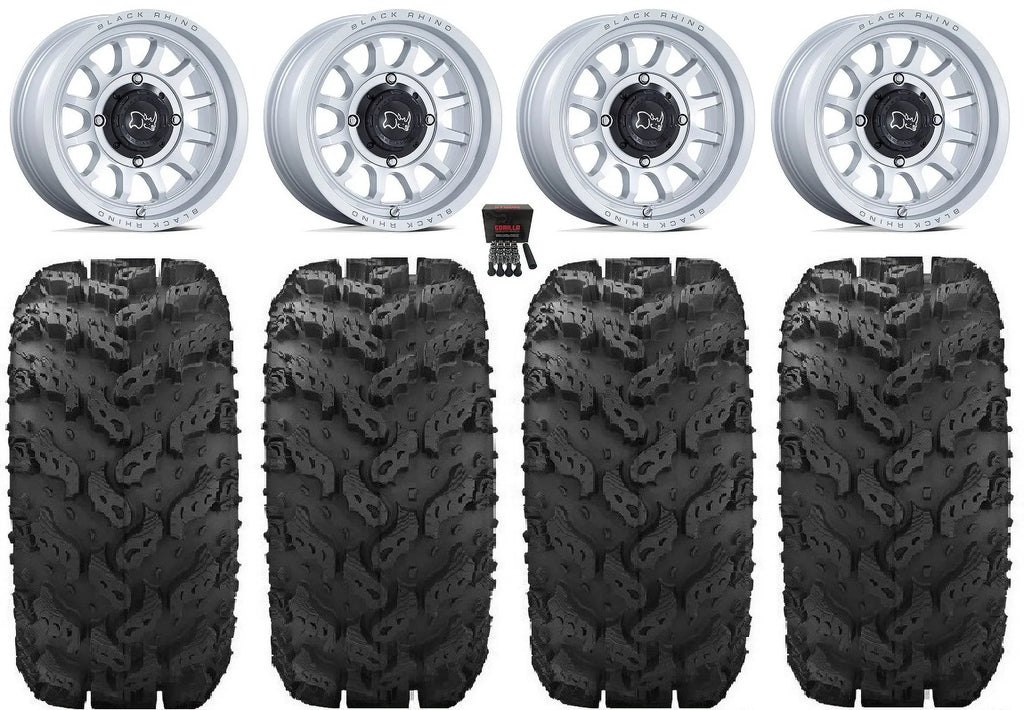 YXZ1000R 14" 950 Reptile CFMoto Rapid Tires Viking UForce 1000 Wolverine Rhino Black 28" Si ZForce Yamaha Wheels