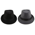 Hat Manhattan , Bowler Fedora Panama Hat Cap Segolike Retro Structured Size Winter , 2Pack