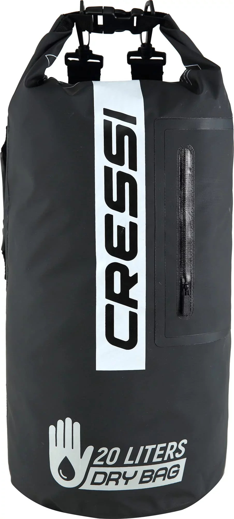 LT 20 Dry 20 Cressi (Black/Black, LT) Black/Black, Bag, Premium