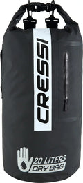 LT 20 Dry 20 Cressi (Black/Black, LT) Black/Black, Bag, Premium