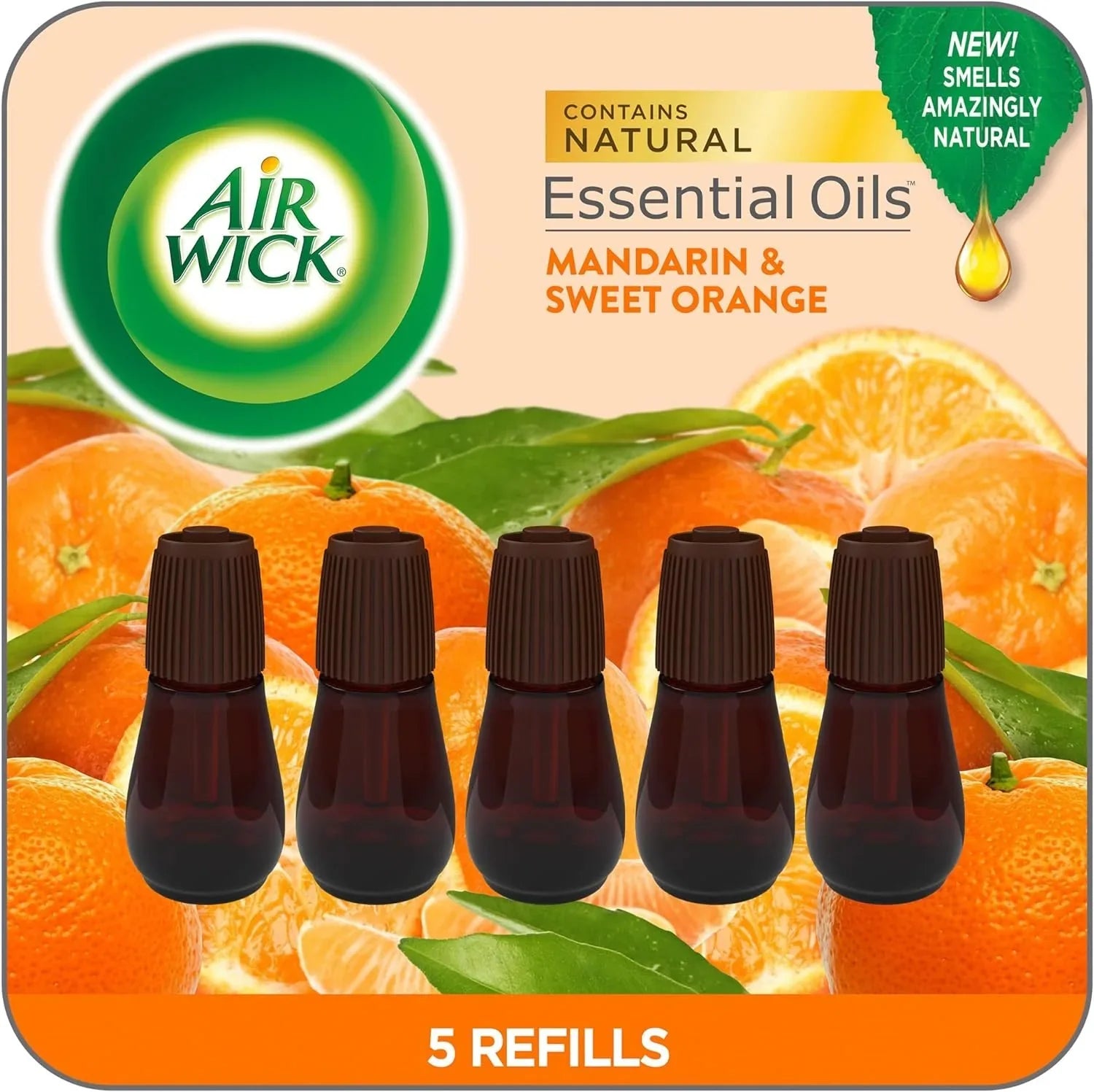 Refill, ct, Freshener Orange, Oils Essential Air Diffuser, Essential Sweet & Air 5 Mandarin Mist Wick