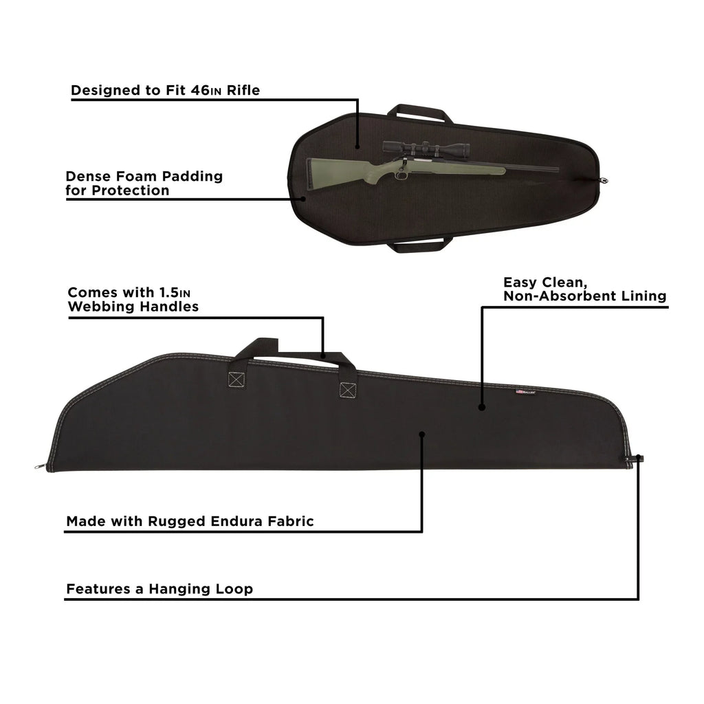 Durango 46" Case, Rifle Company Soft Black, Polyester, 602-46 Allen