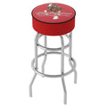 Stool Clydesdale - Red Budweiser Swivel Padded Bar