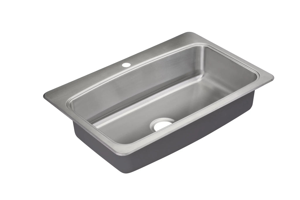 Pfsr1b332261 Single Stainless Kitchen 32-15/16" In Steel Drop Proflo Bealeton Basin Sink -