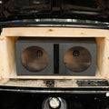 Port Spray w/ QPower Box Bedliner Sub Dual Subwoofer Vented 15" QBOMB15V