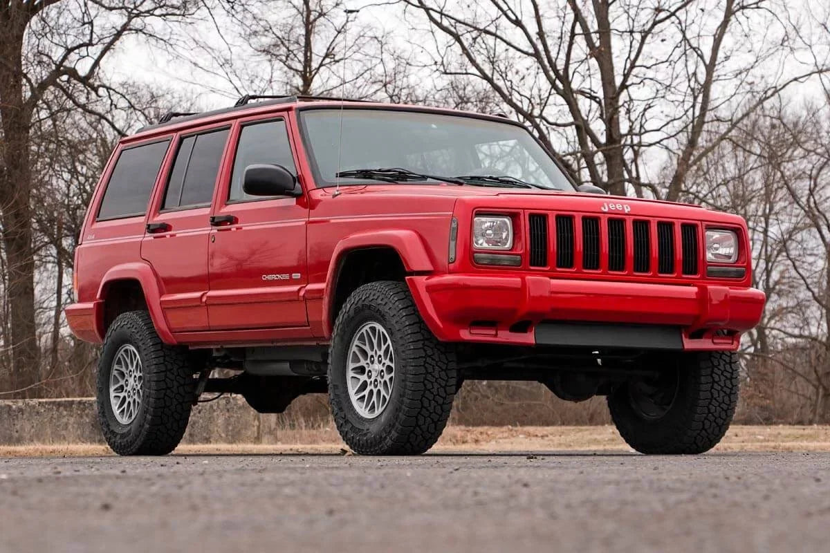 Series N3 II Cherokee Shocks Lift | Rough Kit (fits) Country XJ | Leaf 1984-2001 | Suspension 3" Jeep Add 670XN2