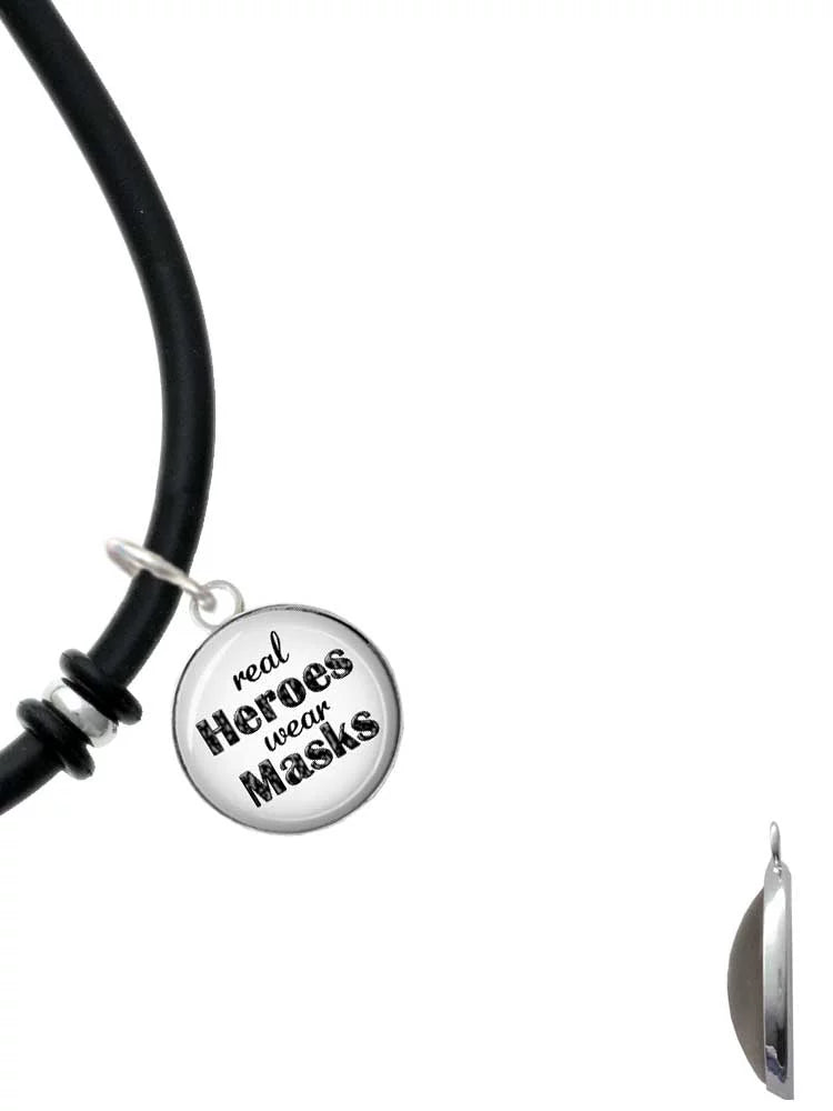 Charm Masks Delight Enamel Real Rubber Wear Jewelry Bracelet Dome Firefighter Red Silvertone Black Heroes Helmet