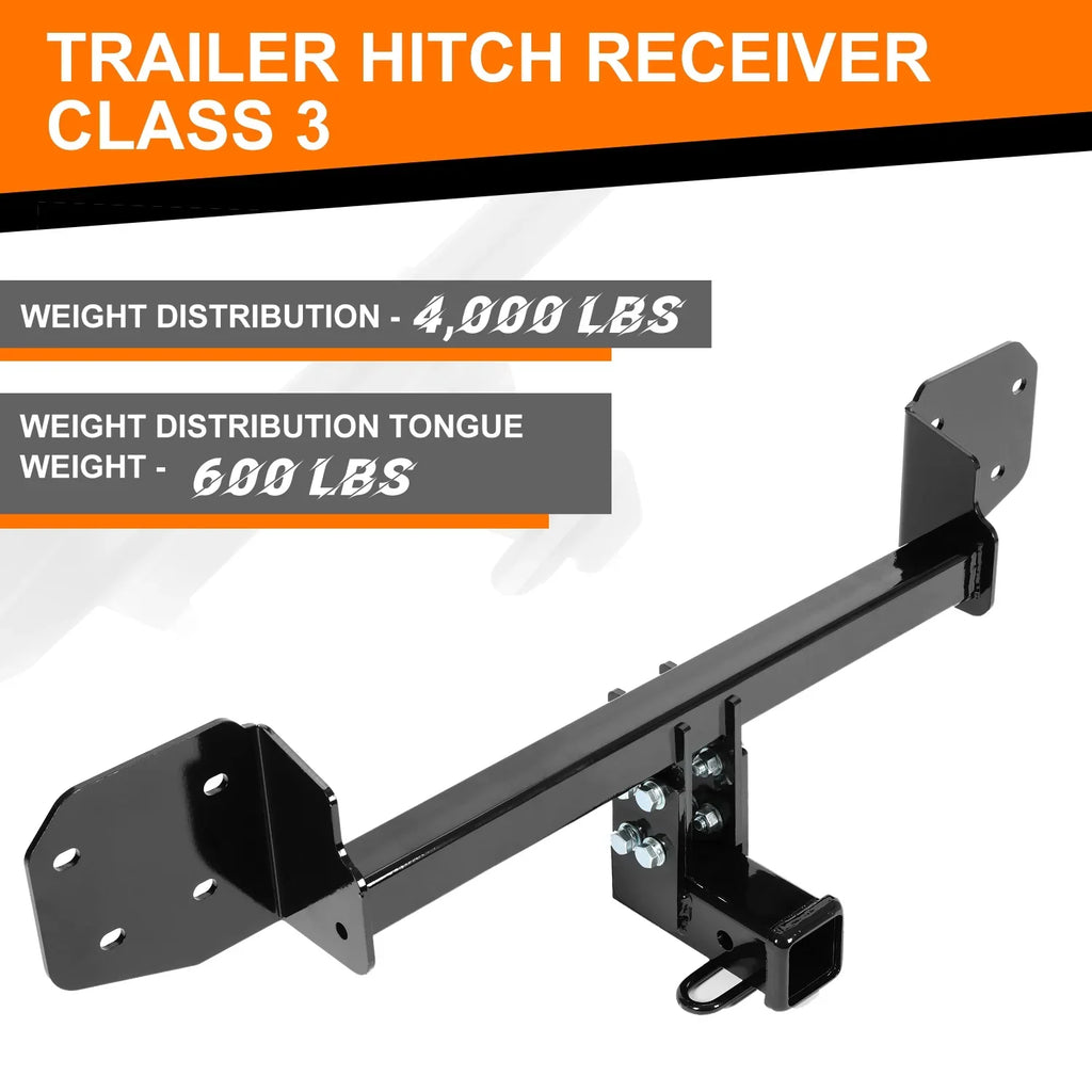 2" Subaru Class 3 Steel Hatchback Black Outback Hitch Trailer Kojem 2010-2019 for Receiver