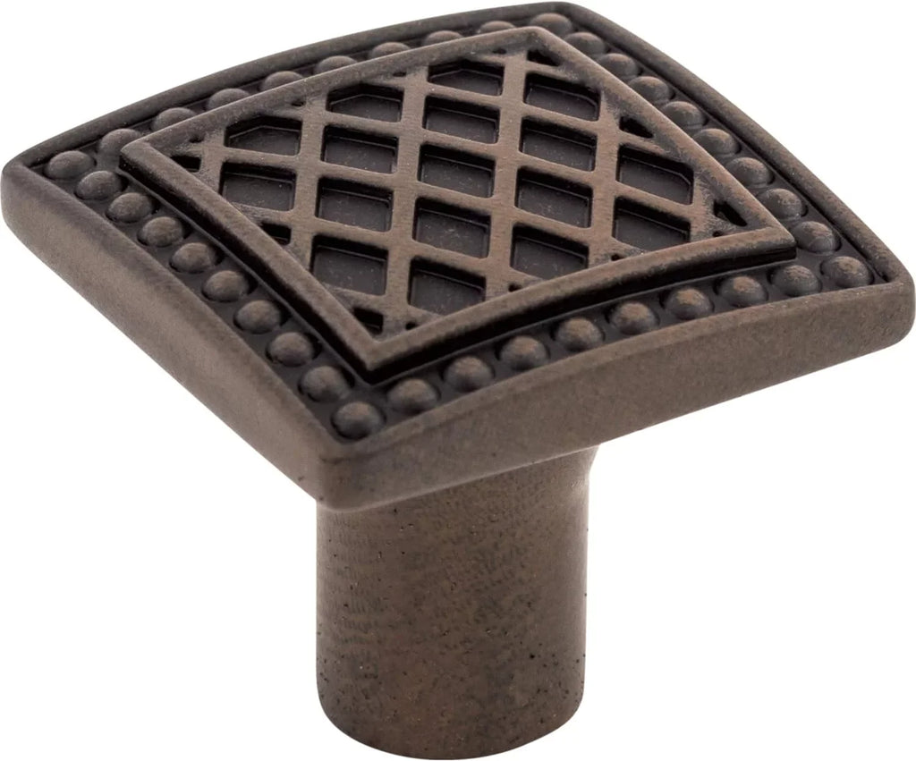 Square Knob Rouge Trevi Finish: