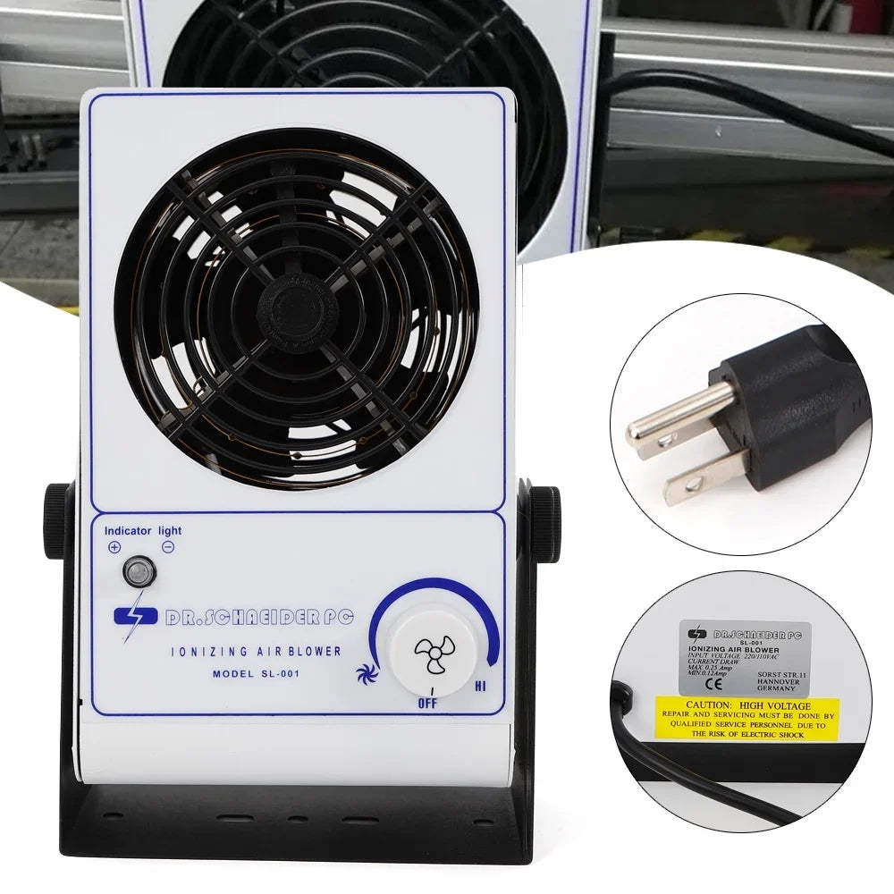 Machine Discharge Air Fan Anqidi Eliminator Static Ionizing Anti-Static ESD 60Hz Blower 110V Ionizer
