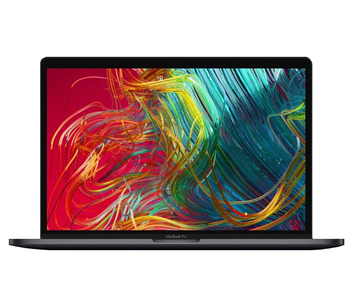 Gray, 256GB Macbook 13.3-inch Memory Sierra Bar) Adapter OS (Mid i7 Included Core 2.7Ghz 2560x1600 16GB MR9Q2LL/A (Retina, Quad 2018) Mac Touch (Fair) Power Apple Pre-Owned Display Pro Space SSD