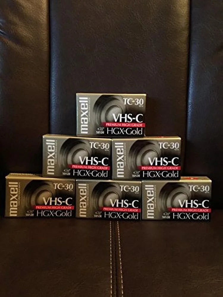 Camcorder, HGX-Gold 6-Pack TC-30, VHS-C Maxell