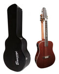 Double Hard Acoustic Neck, 12/6 2021 With Guitar NPT Case Strings Busuyi Sided Double