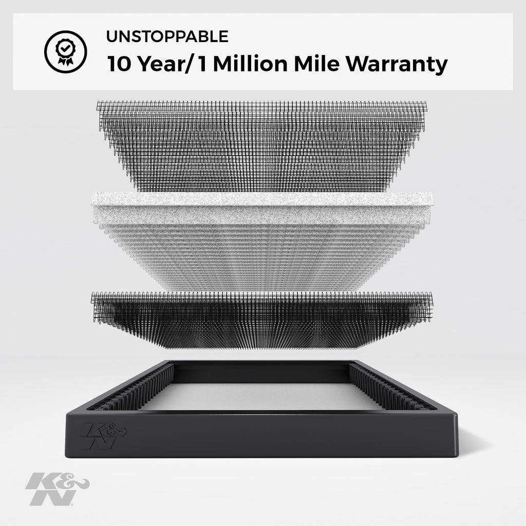 Vehicle Select K&N and Designed Models, Air Filter: VF1013 Cabin Reusable: For 2004-2019 Toyota/Subaru/Suzuki/Scion Washable