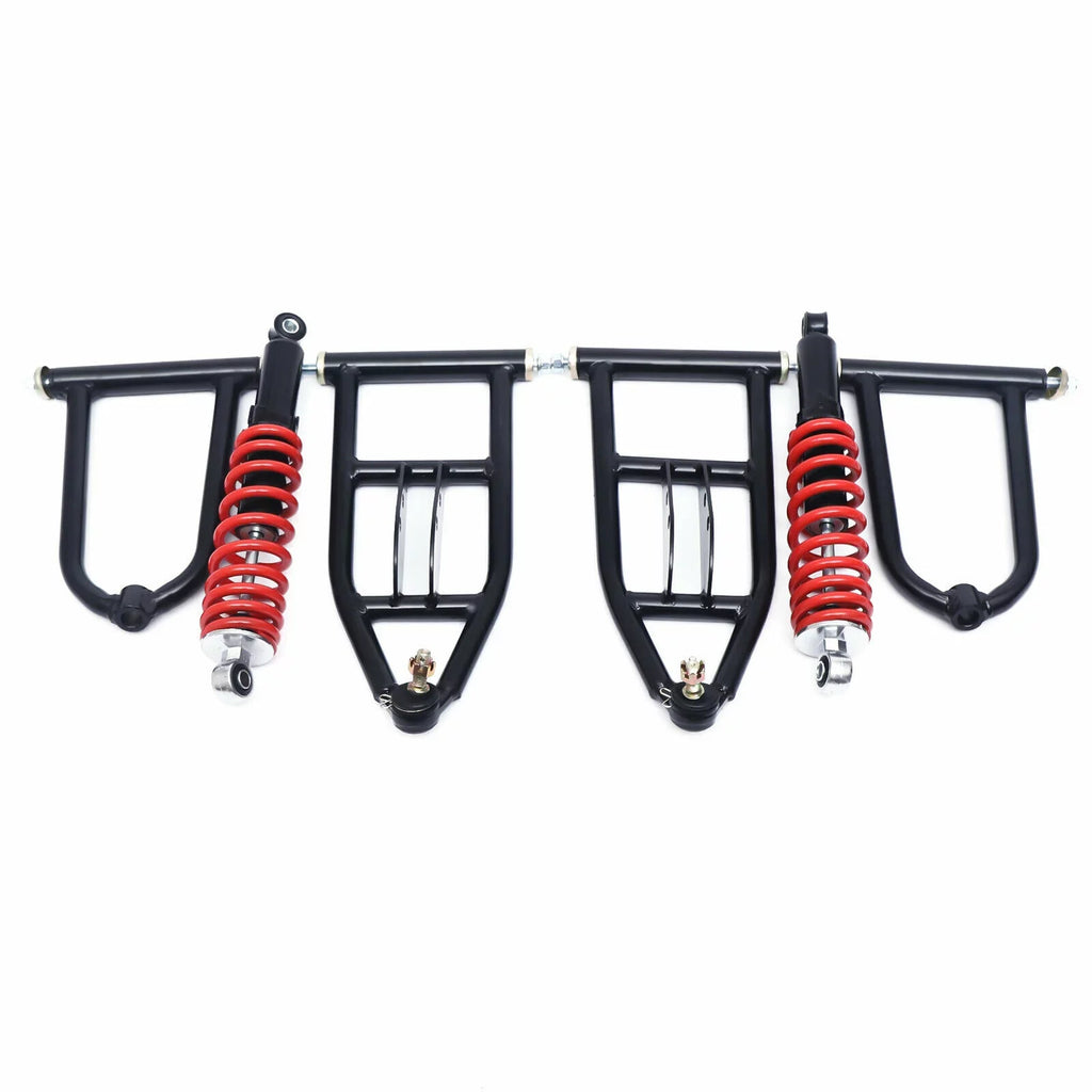 ATV/Go Kart Upper&Lower Front Upper/Lower Swingarm Buggy Suspension Go Upper/Lower For Arm Knuckle Kit Kart ATV Quad Steering A-Arm Arm Assembly Suspension Swingarm For Spindle Swing Bike