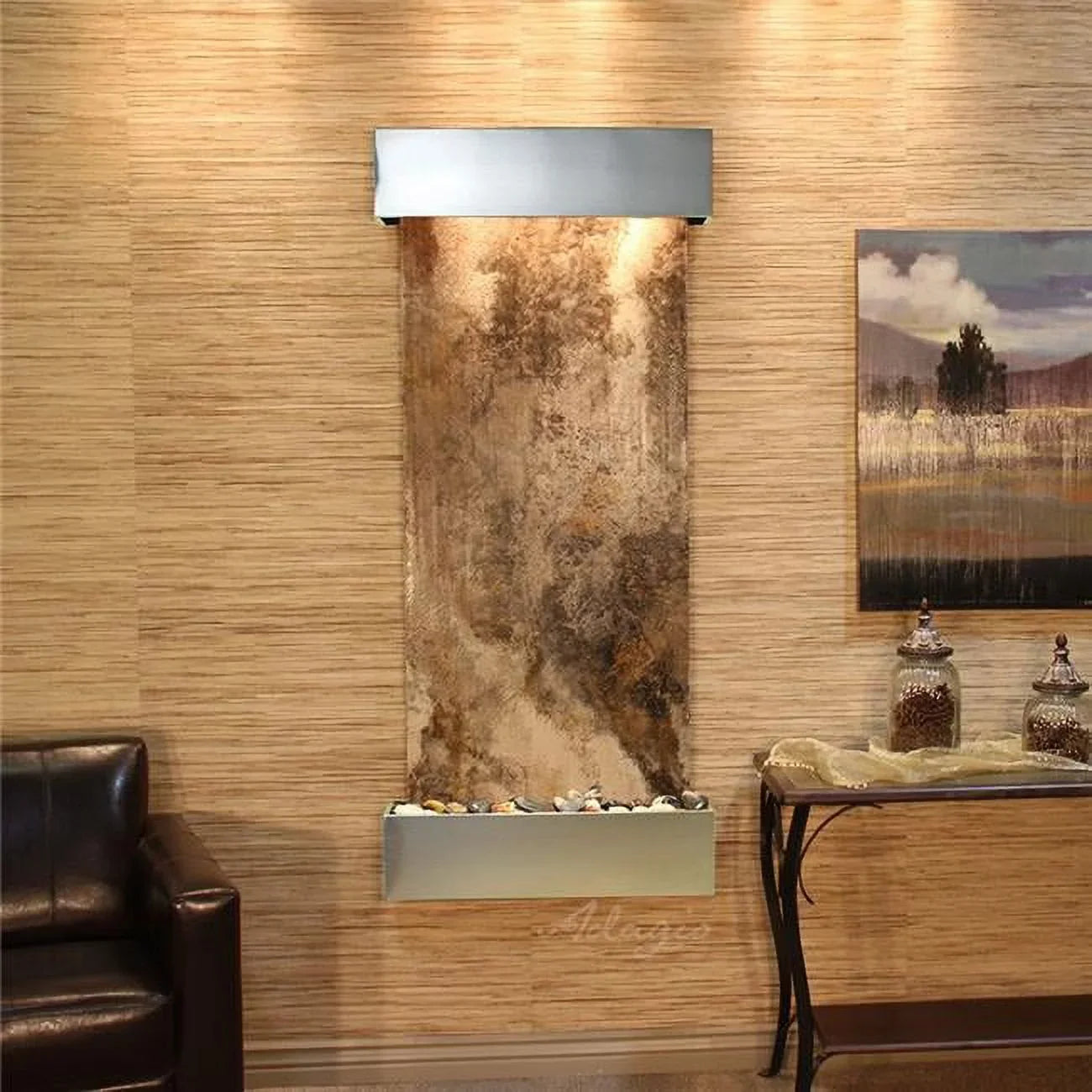 Fountain - - Square Inspiration - Adagio Options Falls Stainless Steel Choose