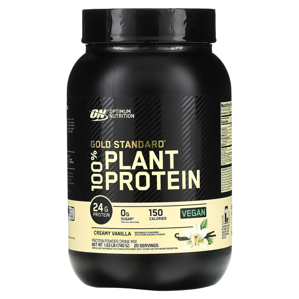 Plant 100% 1.63 Gold Standard Protein, (740 lbs Creamy g) Nutrition Optimum Vanilla,