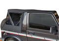 With Samurai, Tinted RealTruck by Diamond Factory Zippered Black Replacement Windows Soft Top Rampage 98535 1986-1994 For Suzuki