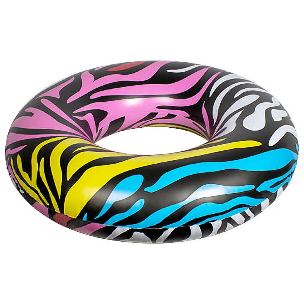 Inner Ring Zebra Float 39" Tube Central Inflatable Swim Stripes Multi-Color
