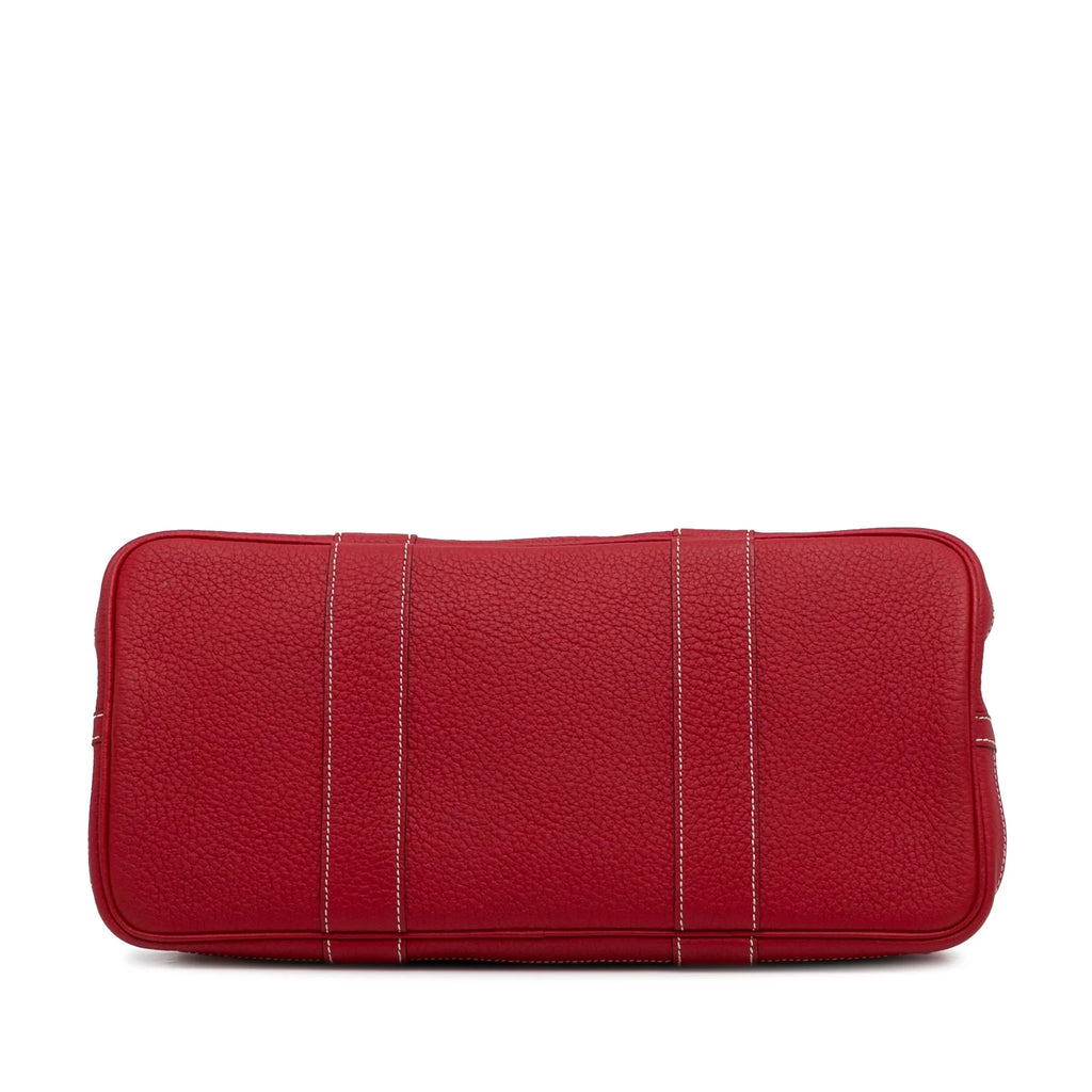 Leather Bag Red Negonda Tote 36 (Good) Authenticated Party Calf Pre-Owned Hermès Garden Unisex