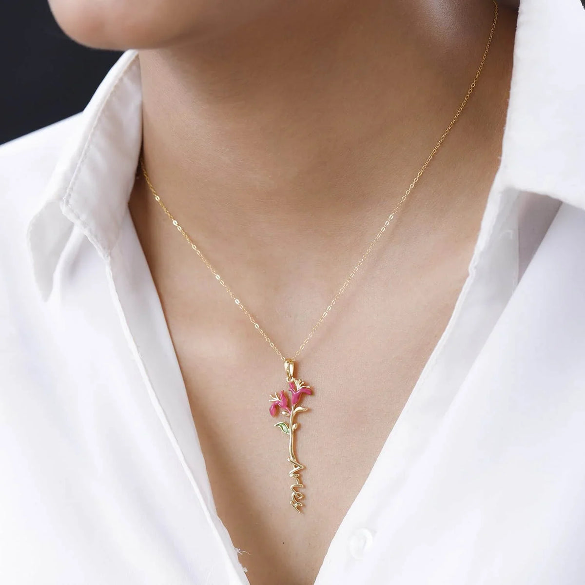 Pendant Sterling Size Aries Women Women Gold Birthday Birth Enameled Women Shop for for Jewelry Honeysuckle Gifts 925 for Plated 14K 16-18" Green Zodiac Silver Pink LC Yellow Gifts Necklace