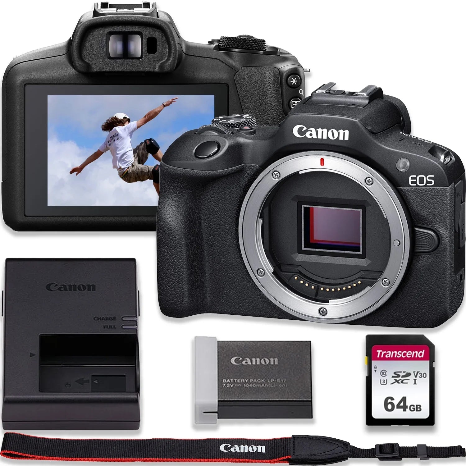 Memory Fast Camera Card with 64GB R100 Mirrorless Video EOS Transcend 4K (BODY) Recording Canon