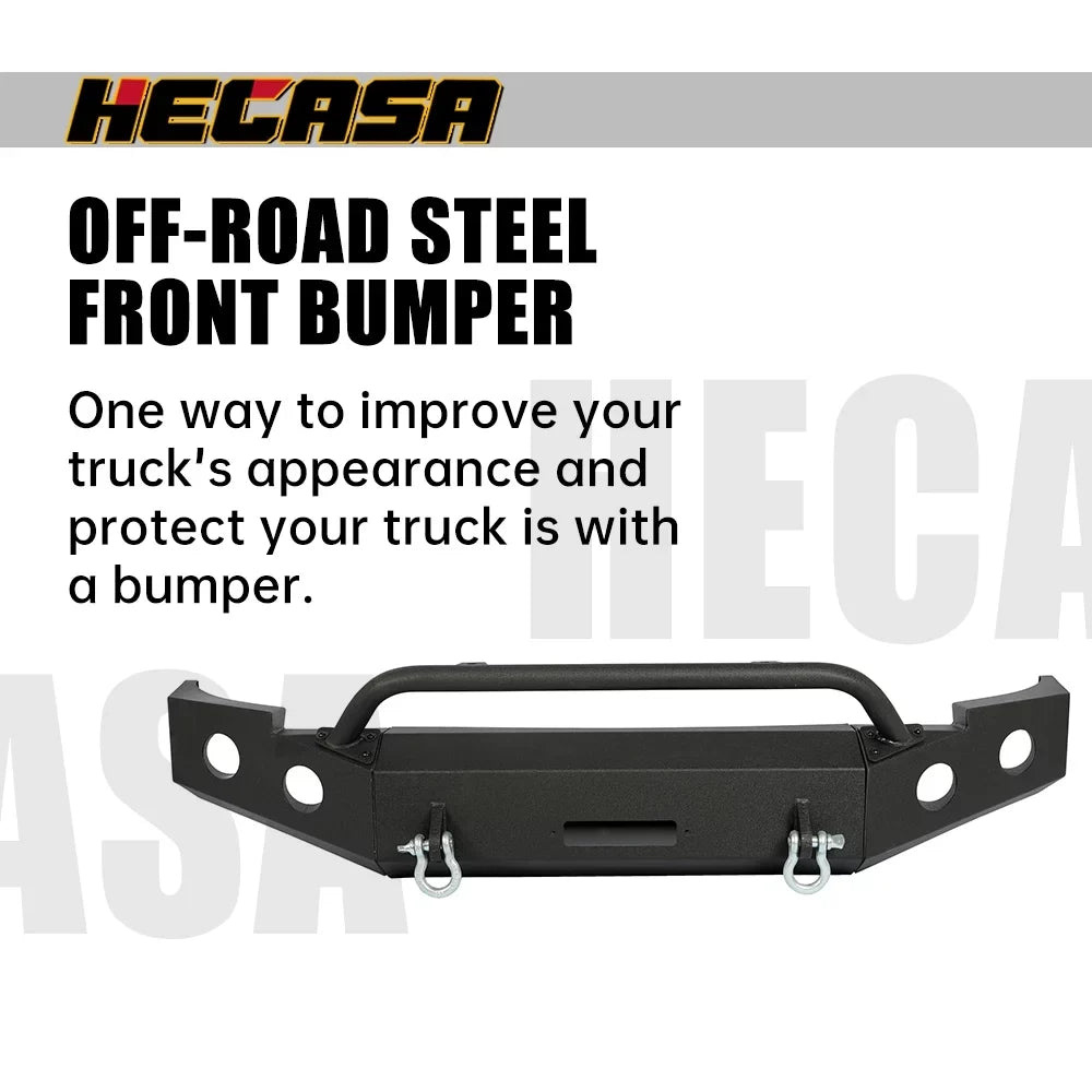 2013 Chevy D-Rings Front 2010 2007-2013 2011 Bar 1500 W/ Bumper 2012 Push 3-Piece Modular 2008 HECASA Silverado 2009 for