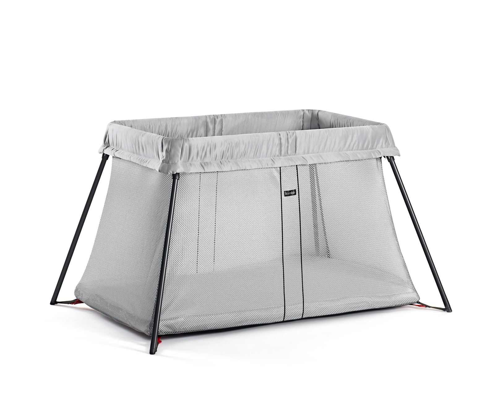 Travel BabyBjorn Bundle Crib and Fitted Sheet Pack Silver Light
