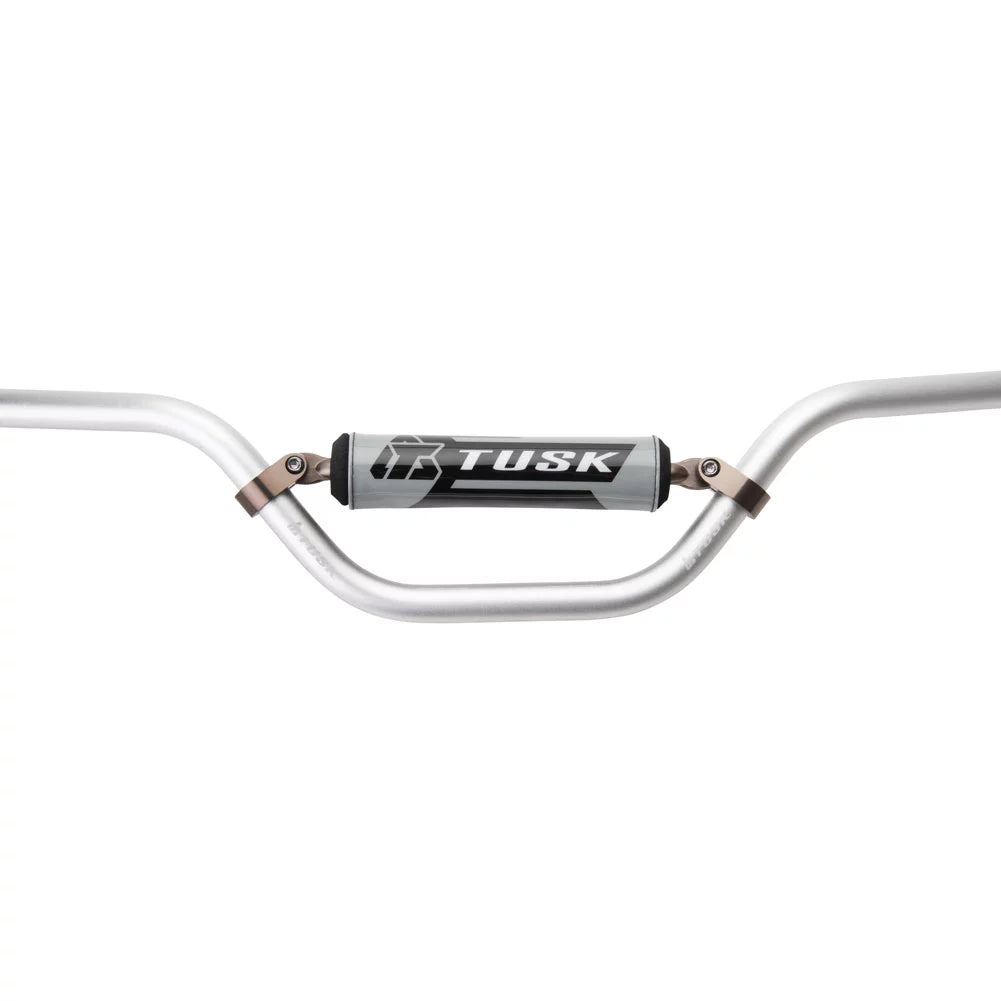 Mini Aluminum T-10 LX3 7/8" Tusk 2000 RM Handlebar Bend Silver For LEM