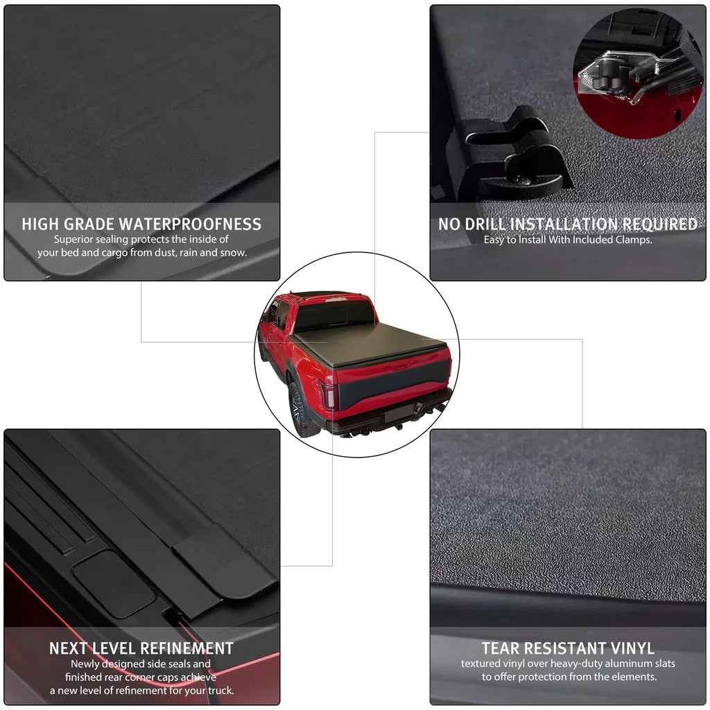 Cover 2500 6.4 XTWEEX 1500 Ram Body(Not Body) Dodge New Ram Classic Up 2003-2023 3500 Ram Truck Bed FT for Bed 2019+ 2002-2023 Soft | Tonneau Fits Roll W/O 1500 Rambox |