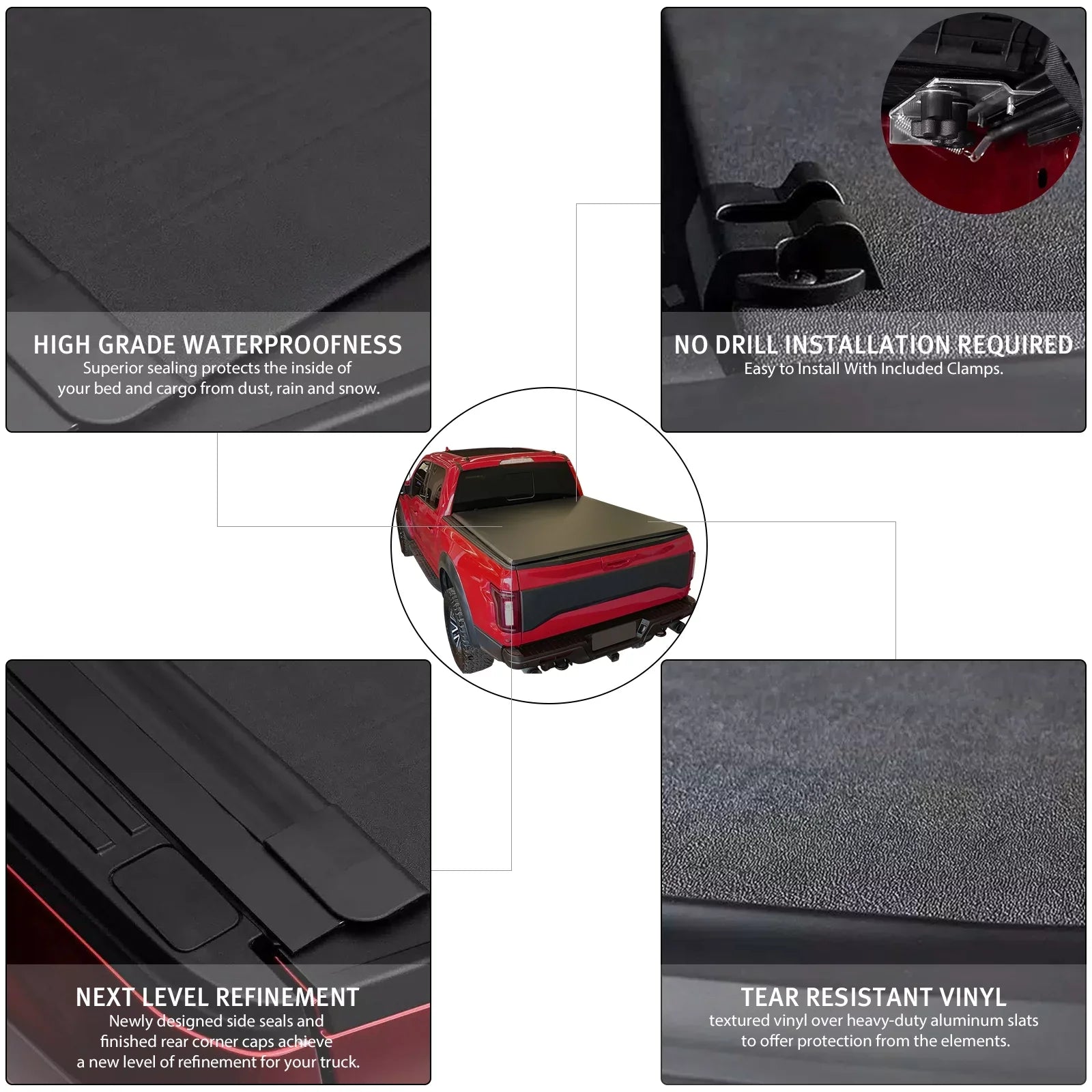 Cover 2500 6.4 XTWEEX 1500 Ram Body(Not Body) Dodge New Ram Classic Up 2003-2023 3500 Ram Truck Bed FT for Bed 2019+ 2002-2023 Soft | Tonneau Fits Roll W/O 1500 Rambox |