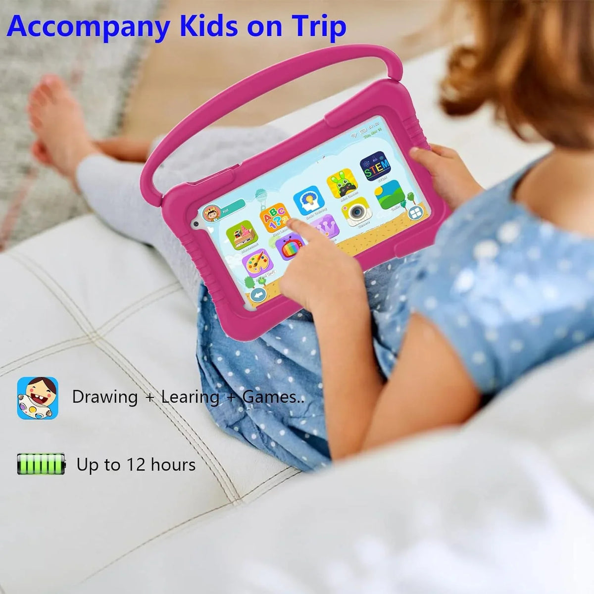 Camera Kids inch Educational Control, Kids Android Kids for Tablets WiFi Netflix Kids Pre-Installed Software Tablet 11 Kid-Proof YouTube Tablet 32G Dual with Parental Toddler 7 Games Tablet