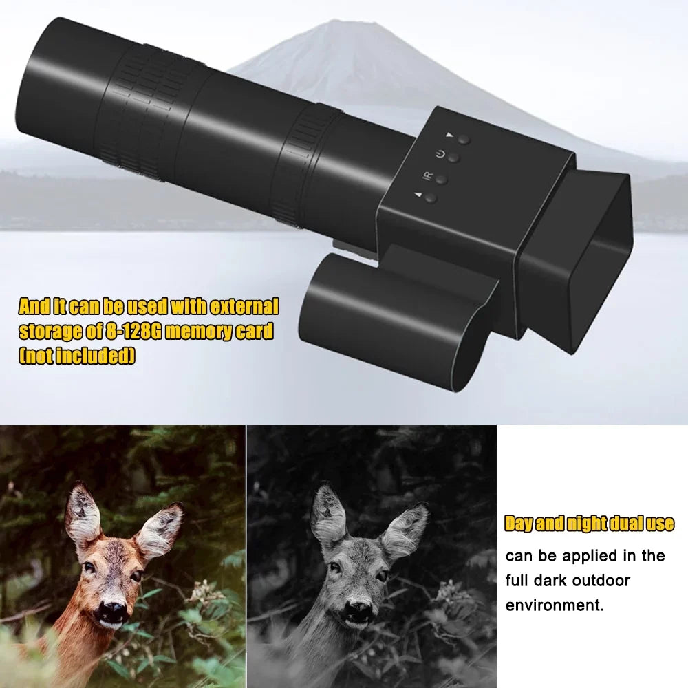 Handheld 8-24X Use Travellin Display 1.5X for with 320*320 Magnify Sight Day Connection Telescopic Tomshoo Huntings Photo PC Portable Sports and Outdoor Video Night 1.54inch Taking Function Support