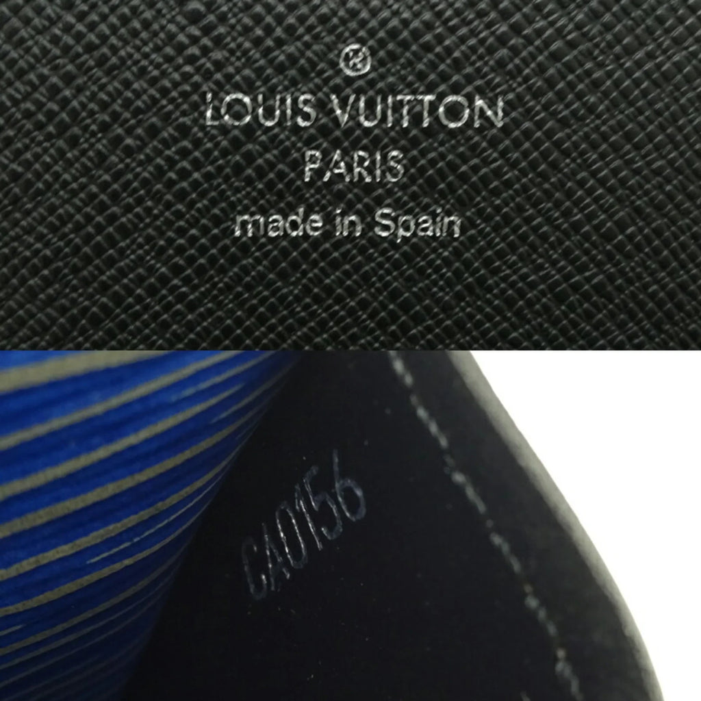 M61649 Portefeuil Long Sarah Women's (Good) Wallet Pre-Owned Louis Vuitton Epi () (Blue)