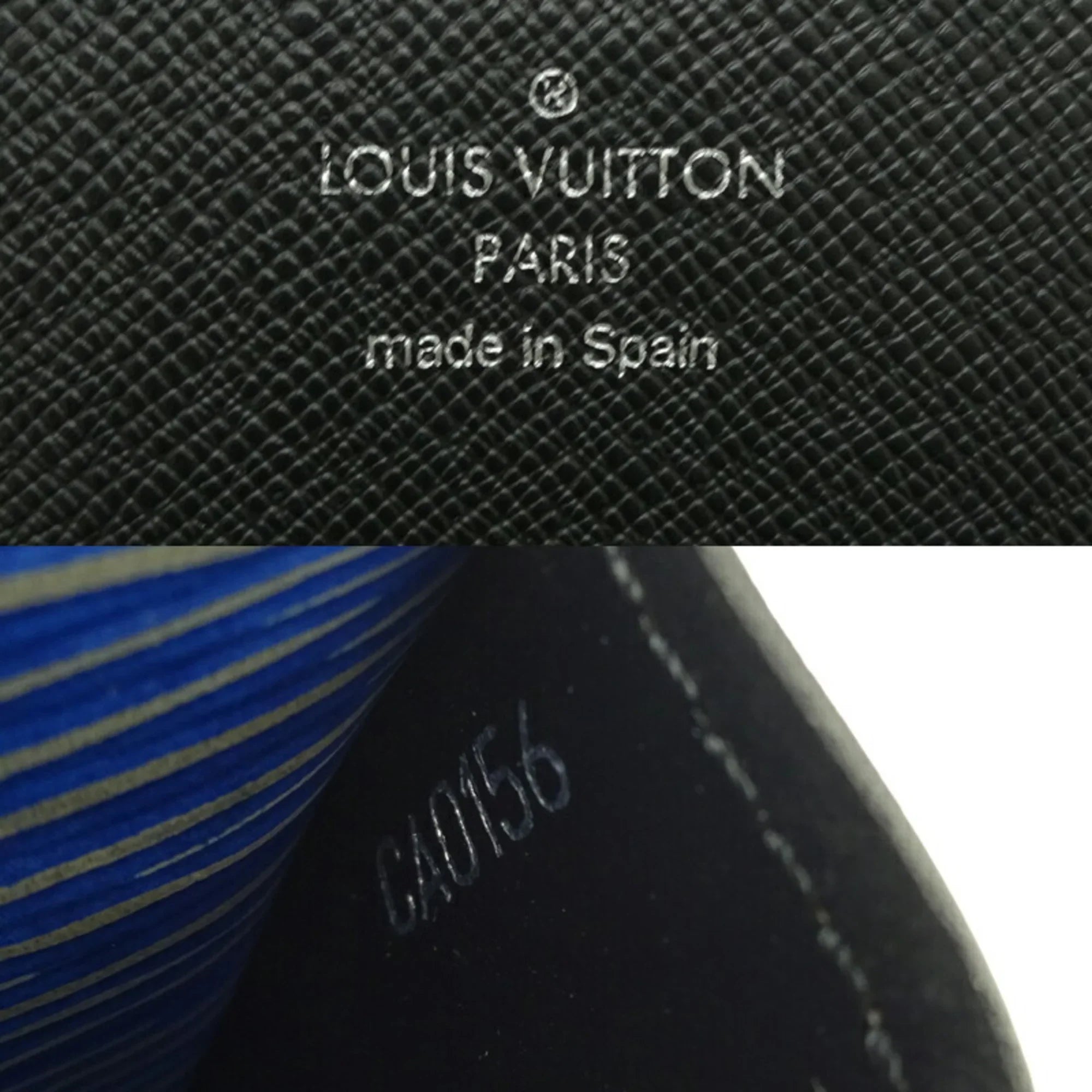 M61649 Portefeuil Long Sarah Women's (Good) Wallet Pre-Owned Louis Vuitton Epi () (Blue)
