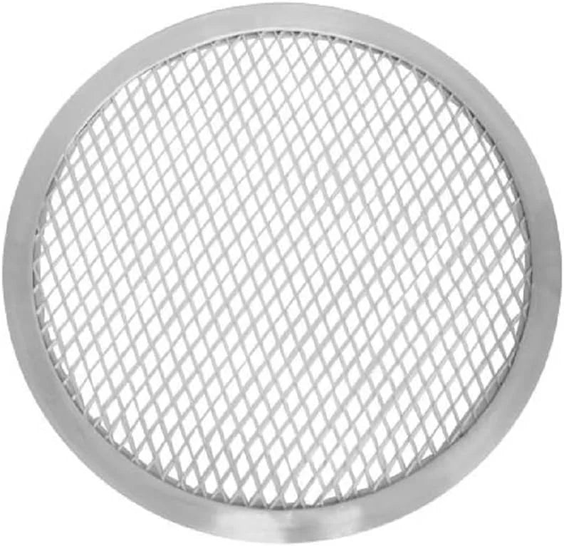 Pizzeria Pizza Kitchen 2 Baking Home TrueCraftware- of Tray Pizza Screen & Round Seamless 15” Pan Rim- Restaurants Tray Pizza Aluminum for Bakeware Baking Round Screen Set